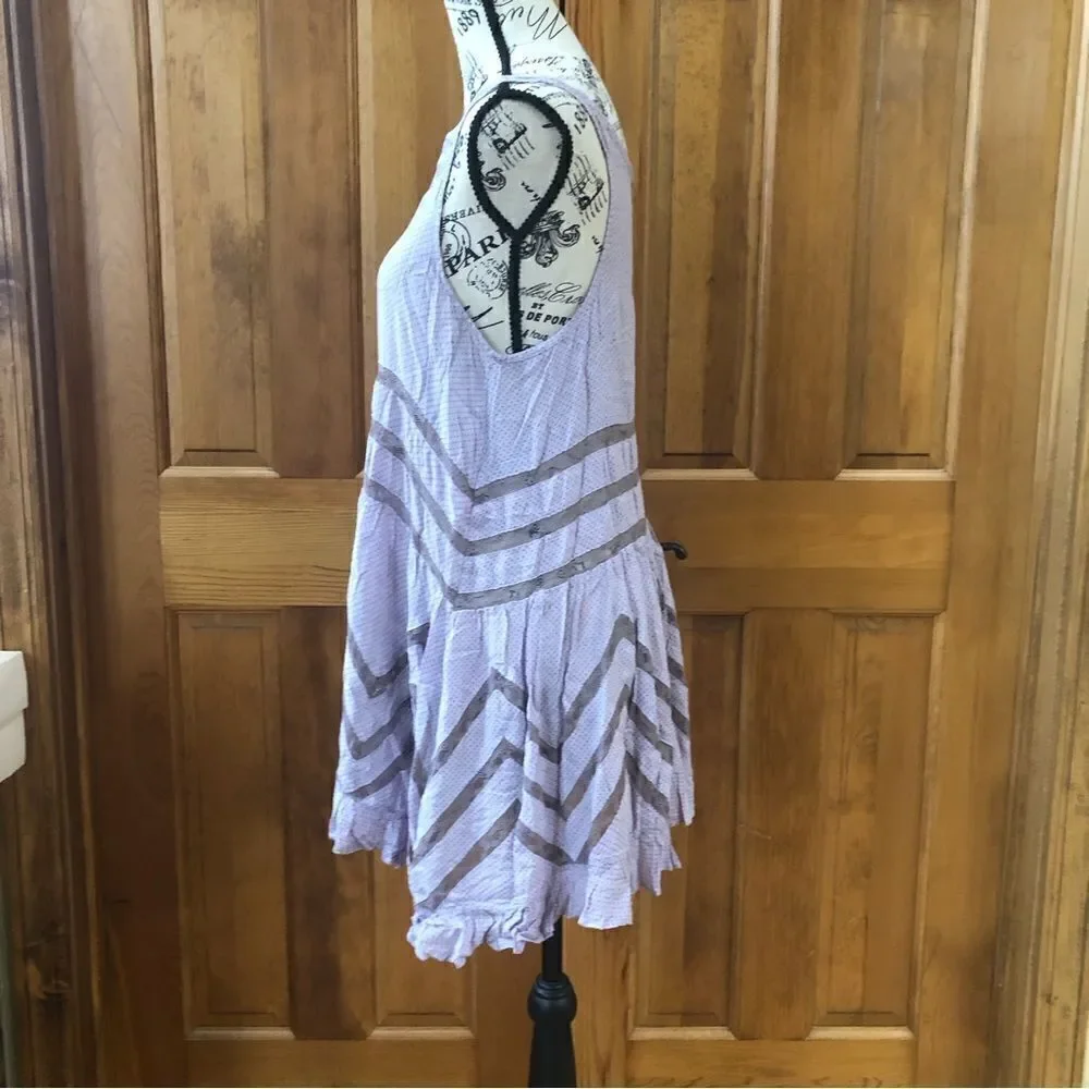 Intimately Free People Voile & Lace Trapeze Slip Dress